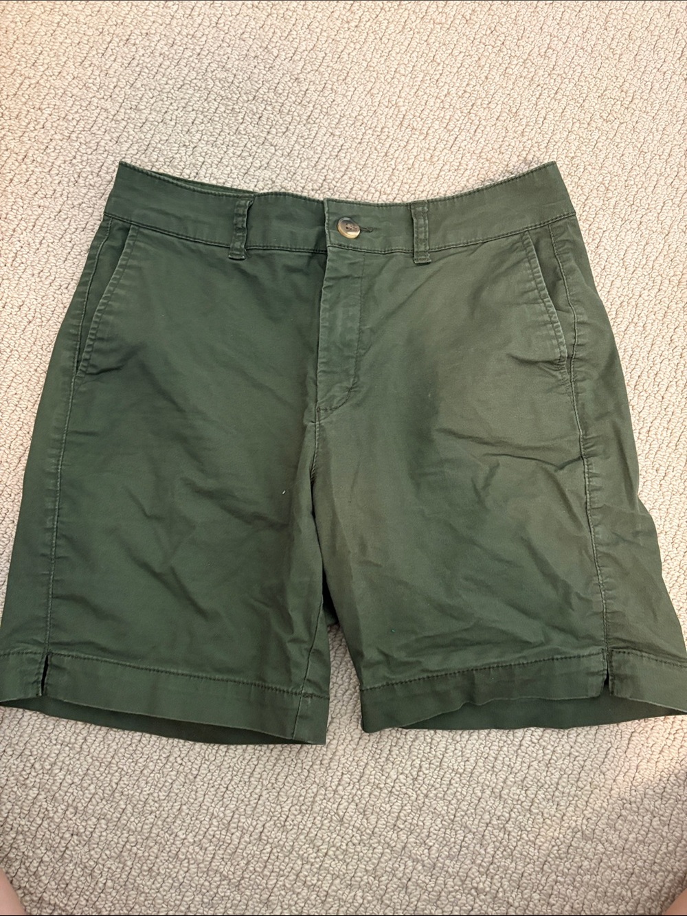 Old Navy High Rise Long Green Shorts